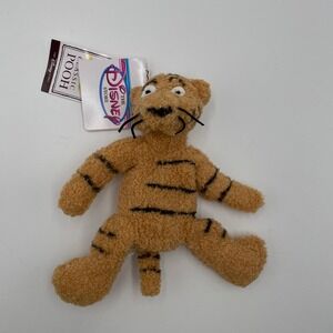 Disney Store Classic Pooh Tigger Plush Beanbag Stuffed Animal Toy with Tags 8"